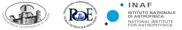 Logo INAF - Logo OAB - Logo POE