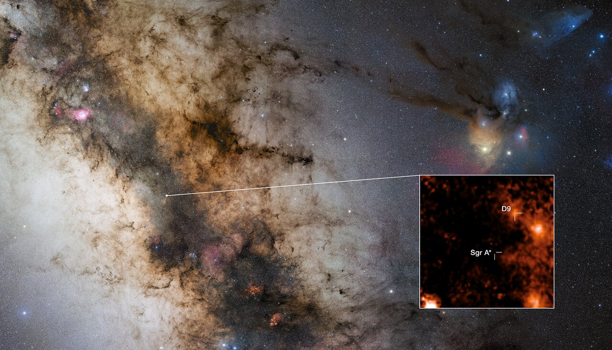 Location of binary star D9 in the Milky Way - Credit: ESO2418 - 18/11/2024