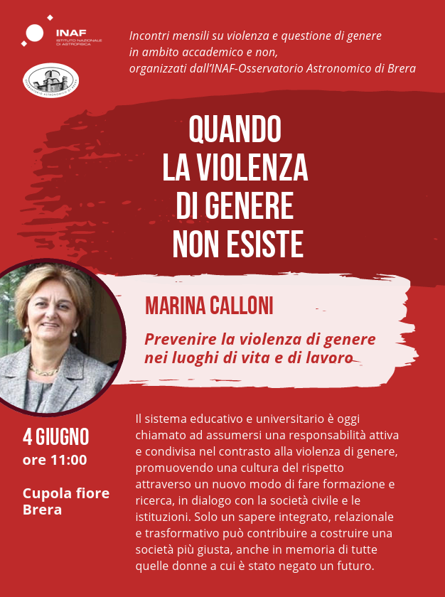 Locandina seminario Prof.ssa Marina Calloni