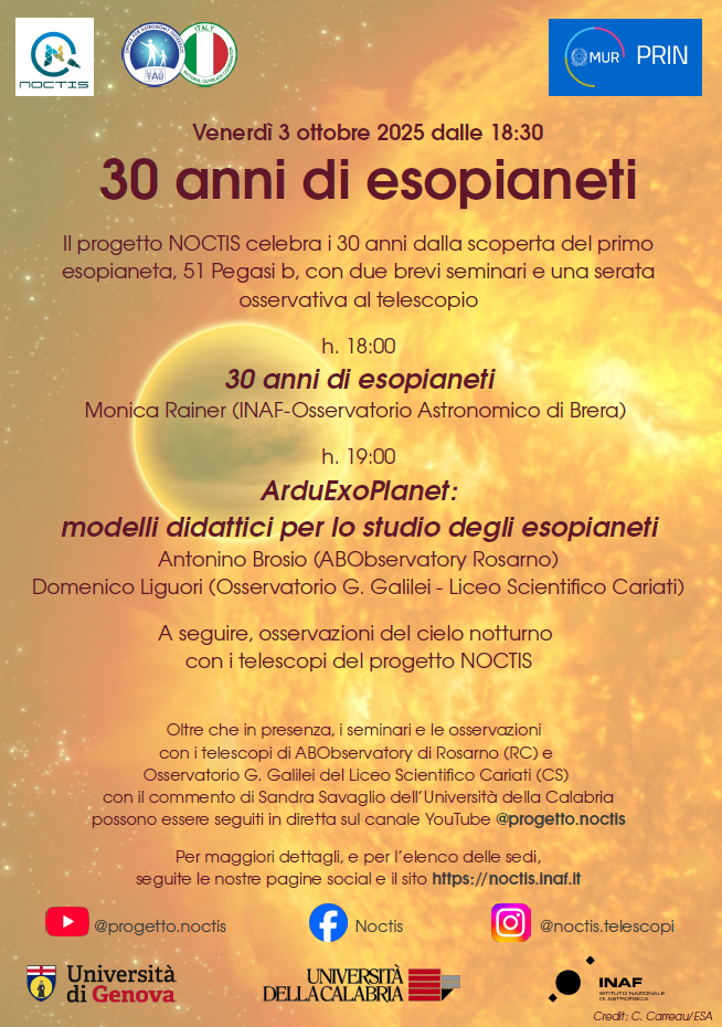 Locandina evento NOCTIS - 3 ottobre 2025 - Monica Rainer
