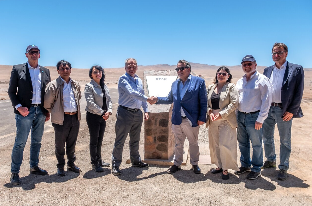 CTAO-South time-capsule monument unveiling (Credit: ESO/CHEPOX)