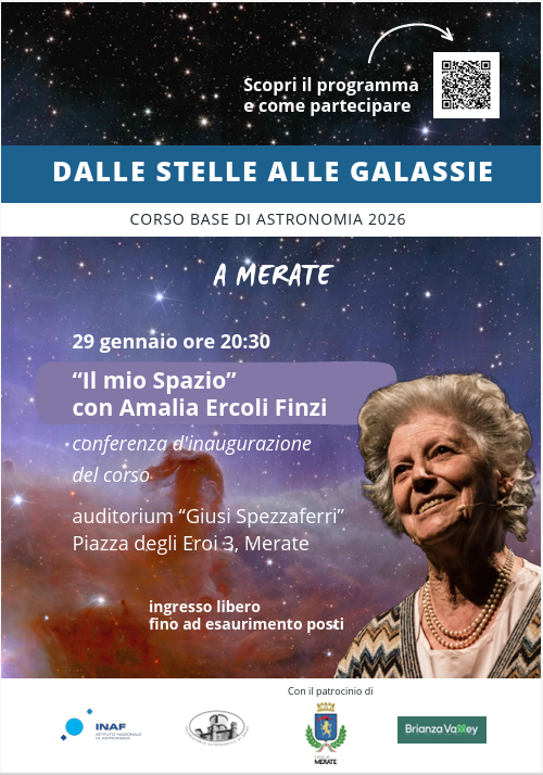 Locandina conferenza ingegnera Amalia Ercoli Finzi - 29/01/2026 - Merate (LC)