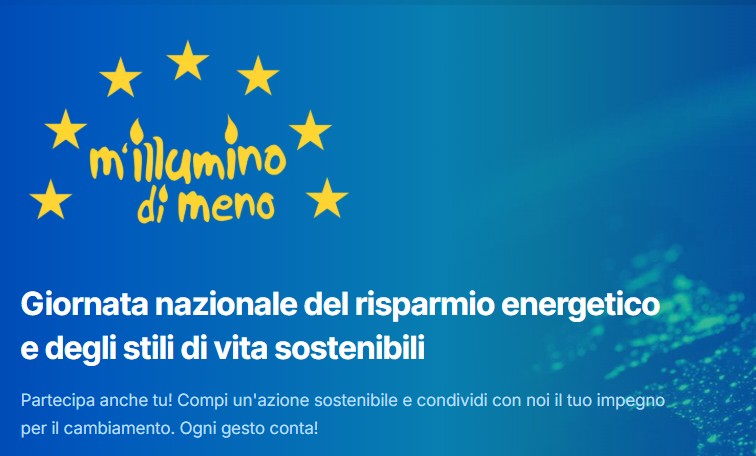 campagna radiofonica m'illumino di meno - Giornata nazionale del risparmio energetico e degli stili di vita sostenibili