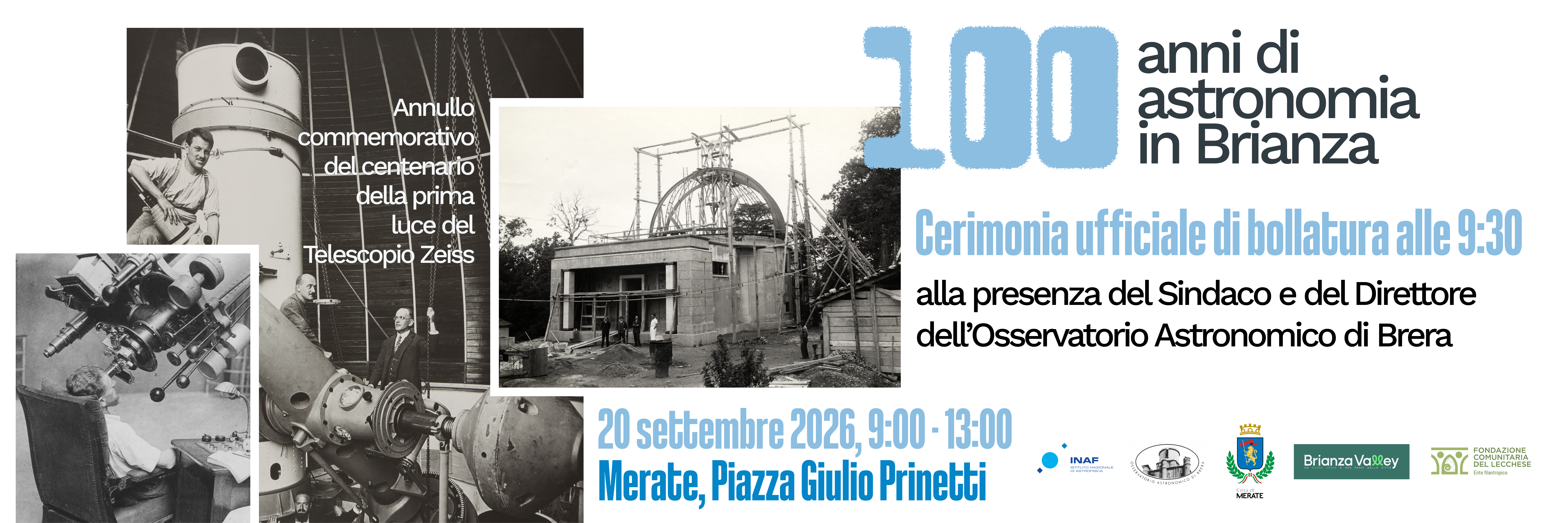 banner annullo filatelico - 20 settembre 2026 - Merate